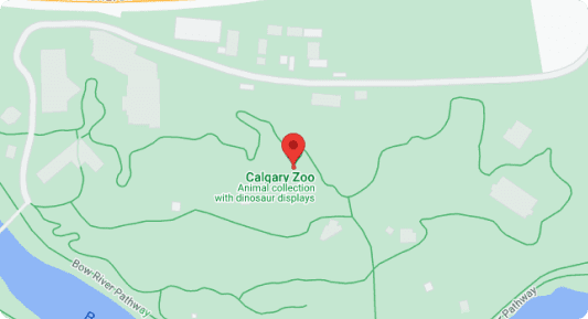 Calgary Zoo Google Map